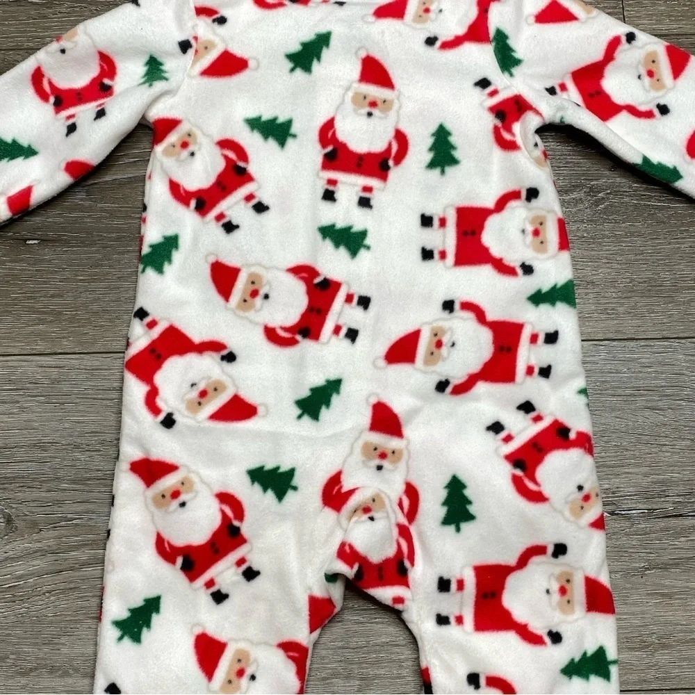 Carter’s Baby Christmas Santa footed Zip Pajama